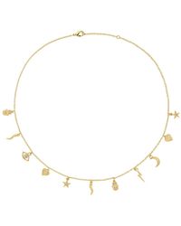 Melissa Odabash - Crystal Charm Necklace - Lyst