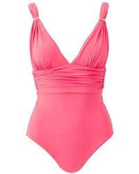 Melissa Odabash - Panarea Coral Swimsuit - Lyst