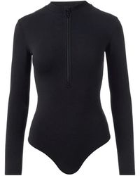 Melissa Odabash - Ocean Pique Long Sleeve Swimsuit - Lyst