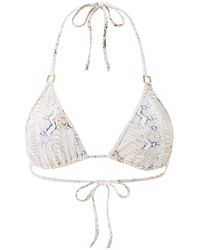 Melissa Odabash - Malta Lizard Bikini Top - Lyst