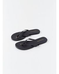 Melissa Odabash - Leather Flip Flop - Lyst
