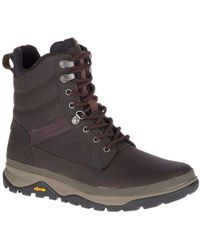 merrell men's overlook 6 ice plus waterproof snow boot