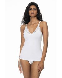 Mey - Spaghetti Top Serie Organic Cotton Weiss - Lyst