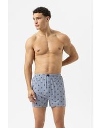 Mey - Boxershort Serie Stripes With Small Pattern Galactic Blue - Lyst