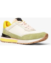 MICHAEL Michael Kors - Mk Nova Suede And Nylon Trainer - Lyst