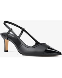 MICHAEL Michael Kors - Mk Alora Leather Slingback Pump - Lyst