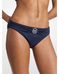 MICHAEL Michael Kors - Mk Logo Belted Bikini Bottom - Lyst