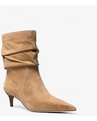 Michael Kors - Dawn Suede Ankle Boot - Lyst