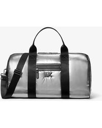 Michael Kors - Mkbolso De Lona Brooklyn Mediano Acolchado Metalizado - Lyst