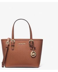 Michael Kors - Jet Set Travel Extra-Small Saffiano Leather Top-Zip Tote Bag - Lyst