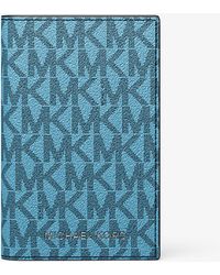 Michael Kors - Tarjetero Mason con dos pliegues y logotipo - Lyst
