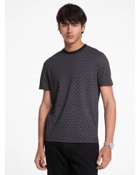 Michael Kors - Mk Signature Logo Print Cotton Jersey T-Shirt - Lyst