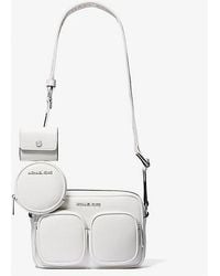 Michael Kors - Jet Set Leather Medium Crossbody Bag With Case For Apple Airpods Pro - Lyst