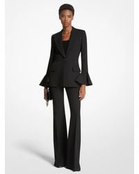 Michael Kors - Mk Double Crepe Sablé Flare-Sleeve Blazer - Lyst