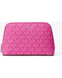 MICHAEL Michael Kors - Mk Jet Set Small Signature Logo Travel Kit - Lyst
