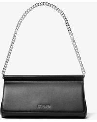 MICHAEL Michael Kors - Mk Carmine Medium Pebbled Leather Pochette - Lyst