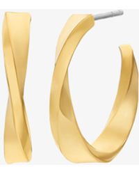Michael Kors - Twist Hoop Earrings - Lyst