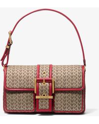 MICHAEL Michael Kors - Borsa A Spalla Colby Media Con Logo Jacquard Mk2000 - Lyst
