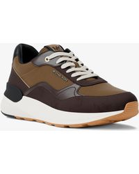Michael Kors - Trevor Leather And Corded Twill Trainer - Lyst