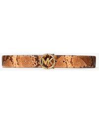 michael kors python belt