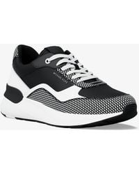 Michael Kors - Mk Trevor Mixed-Media Trainer - Lyst