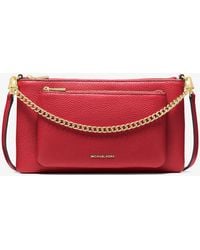 MICHAEL Michael Kors - Mk Sac À Bandoulière Jet Set Convertible De Taille Moyenne En Cuir Grainé - Lyst