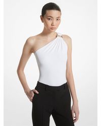 Michael Kors - Mkbody De Punto Liso Mate Con Un Hombro Descubierto - Lyst