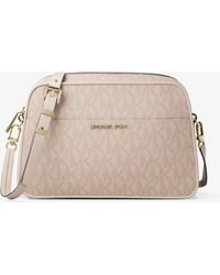 MICHAEL Michael Kors - Mk Jet Set Small Signature Logo Camera Crossbody Bag - Lyst