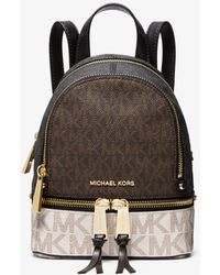 michael kors rhea mini logo backpack