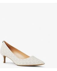 Michael Kors - Alina Flex Signature Logo Kitten Heel Pump - Lyst