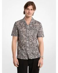 Michael Kors - Mk Printed Cotton Camp Shirt - Lyst