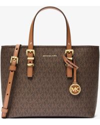 MICHAEL Michael Kors - Mk Quinn Small Signature Logo Convertible Crossbody Bag - Lyst