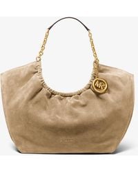 MICHAEL Michael Kors - Mk Indie Large Suede Tote Bag - Lyst