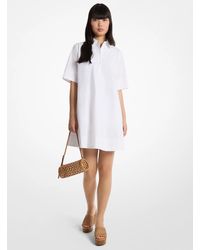 Michael Kors - Cotton Poplin Shirtdress - Lyst