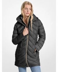 Michael Kors - Packable Quilted Nylon Puffer Coat - Lyst