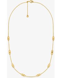 Michael Kors - Mk Astor Link Small Precious Metal-Plated Sterling Necklace - Lyst