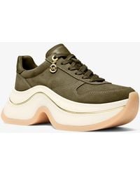 MICHAEL Michael Kors - Mk Arla Suede Trainer - Lyst