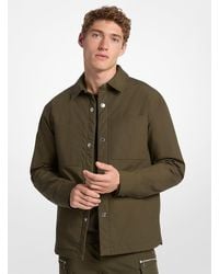 Michael Kors - Mk Veste Chemise Rembourrée En Coton Extensible - Lyst