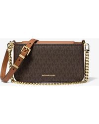Michael Kors - Bryant Small Signature Logo Convertible Pochette - Lyst