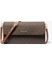 Michael Kors - Mk Jet Set Small Signature Logo Smartphone Crossbody Bag - Lyst