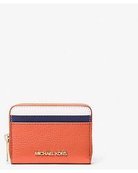 Michael Kors - Jet Set Travel Medium Color-Block Wallet - Lyst