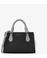 Michael Kors - Marilyn Small Color-Block Saffiano Leather Messenger Bag - Lyst