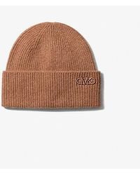 Michael Kors - Ribbed Cashmere Beanie Hat - Lyst