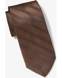 Michael Kors - Mk Striped Silk Tie - Lyst