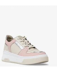 Michael Kors - Lexi Mixed-Media Sneaker - Lyst
