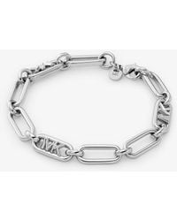 Michael Kors - Bracelet à maillons en laiton plaqué en métal précieux avec logo Empire - Lyst