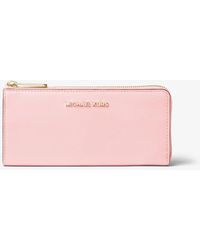 michael kors light pink wallet