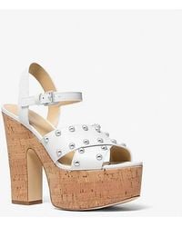 Michael Kors - Selah Studded Platform Sandal - Lyst