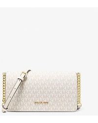 Michael Kors - Jet Set Medium Signature Logo Crossbody Bag - Lyst