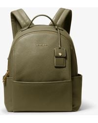 Michael Kors - Sable Medium Pebbled Leather Backpack - Lyst